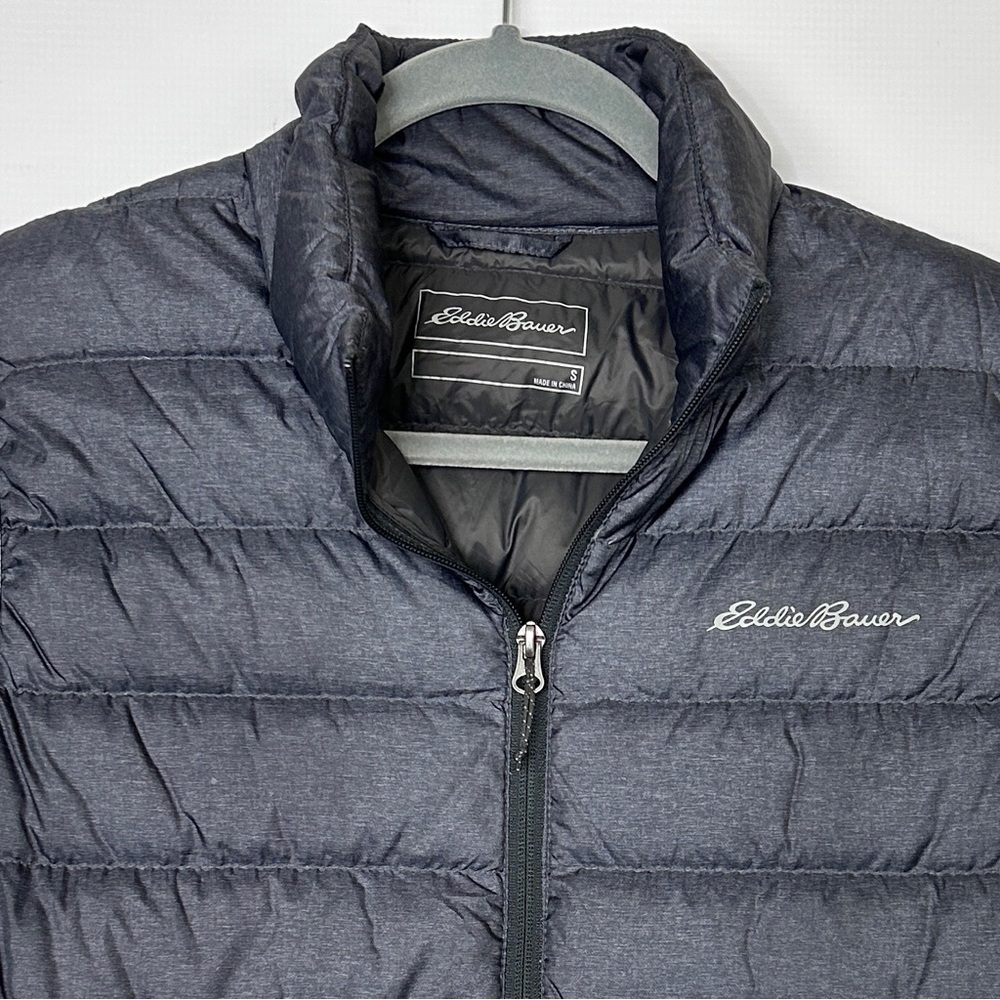 Eddie Bauer Men’s 650 FP Vest Size S Blue/Grey - Picture 3 of 6